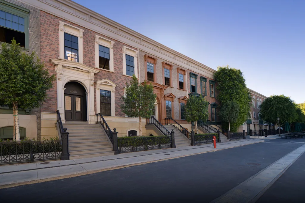 Brownstone Street exterior set