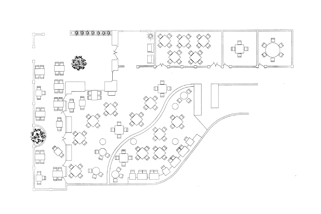 Commissary Fine Dining Room Cad